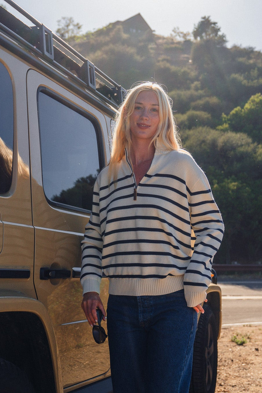 White And Navy Stripes