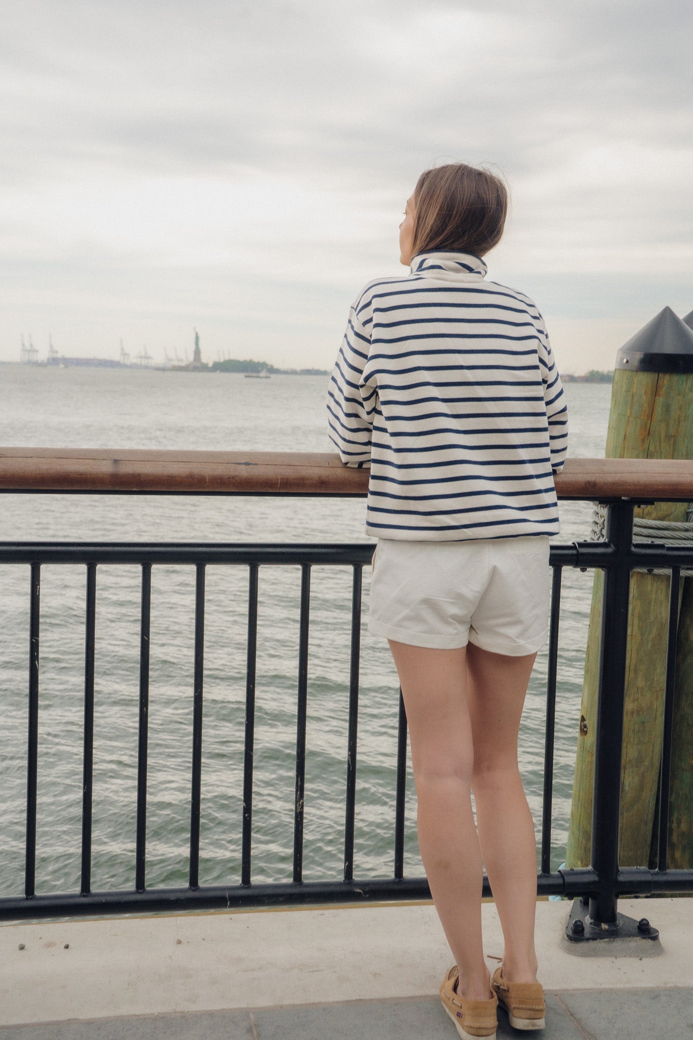 White And Navy Stripes
