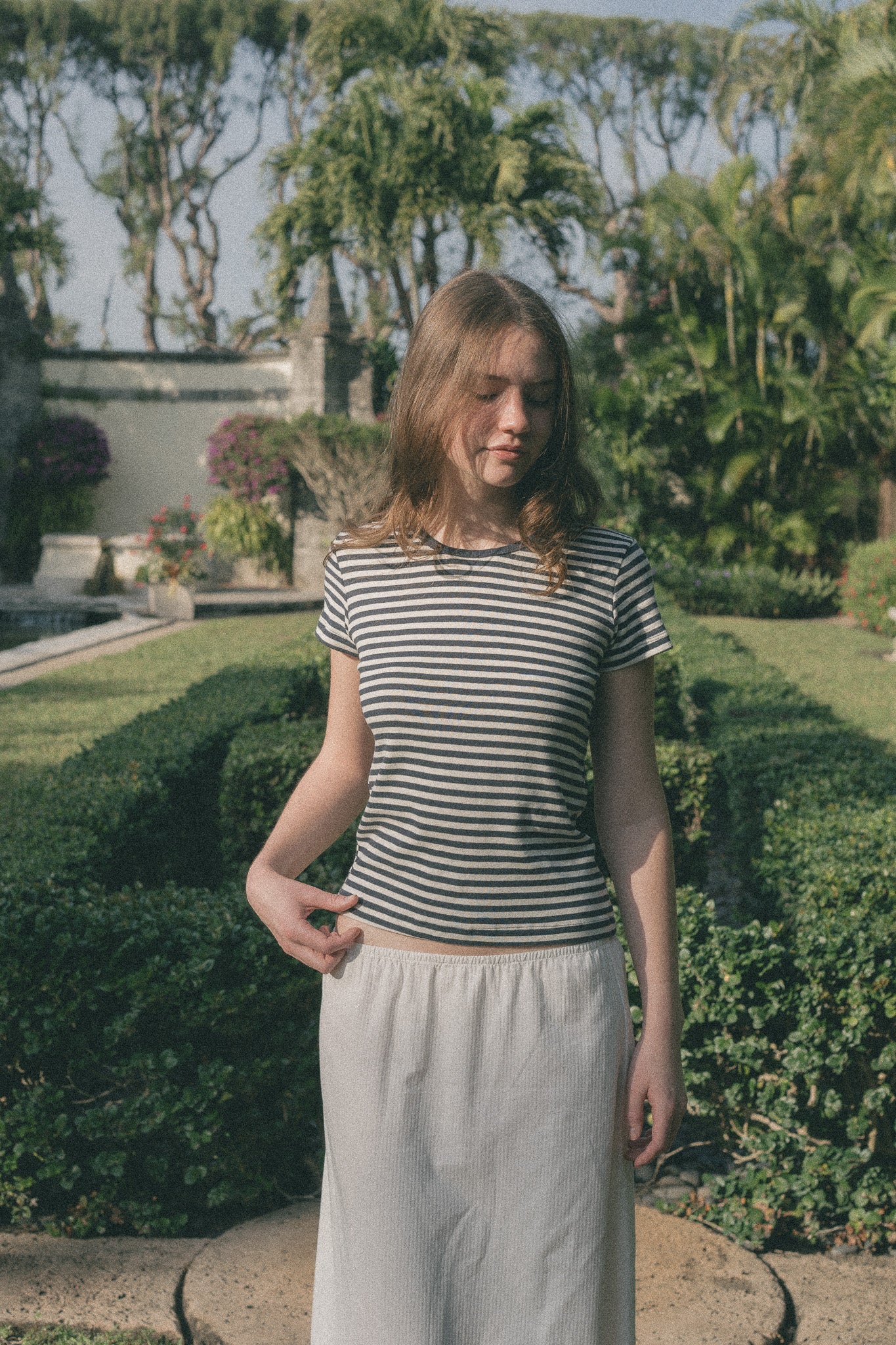 White And Navy Stripes