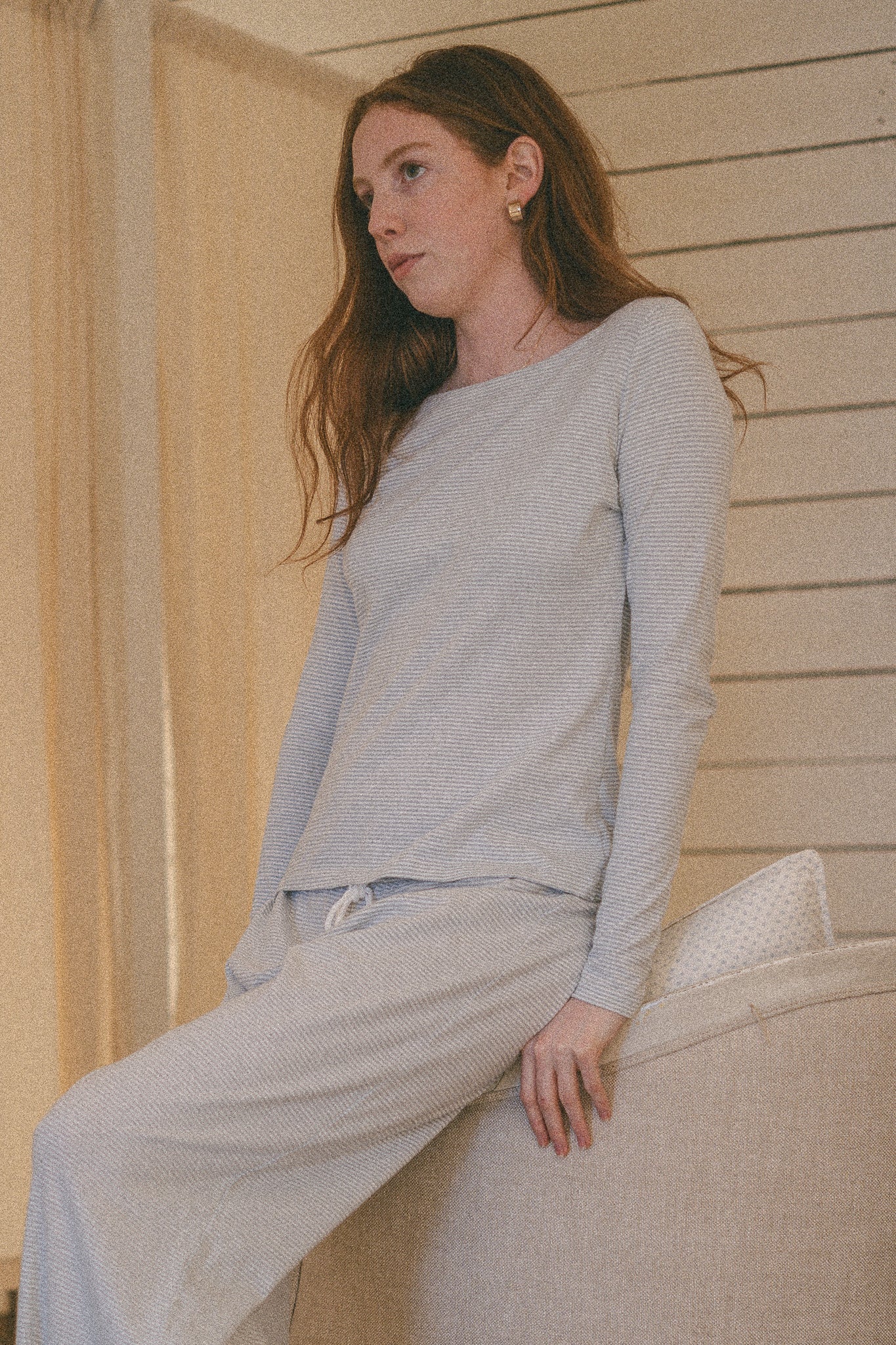 Baby Blue And White Stripes