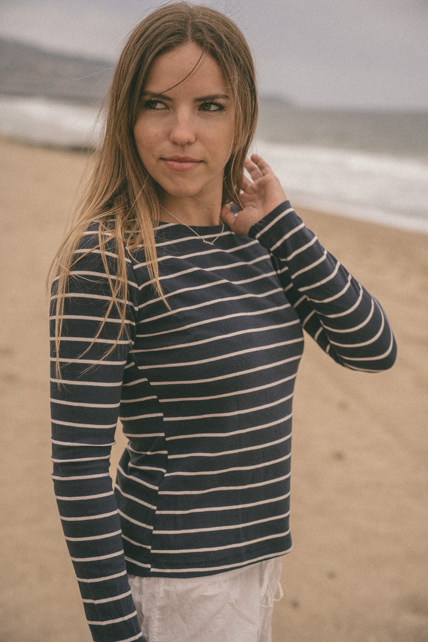 Navy And White Stripes