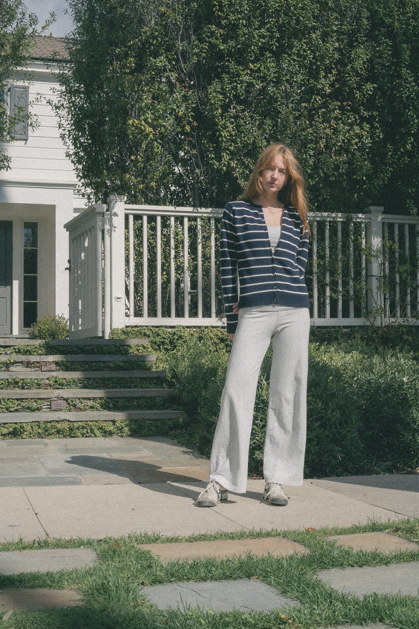 Navy And White Stripes