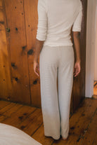 White With Navy Stripes