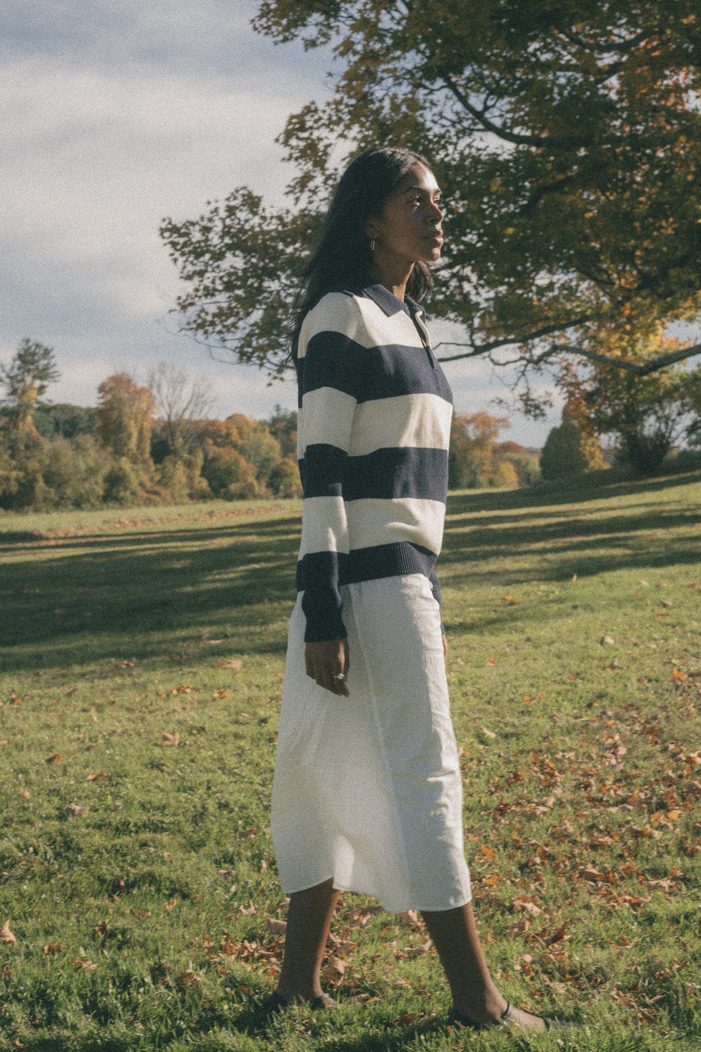 Navy and Ivory
