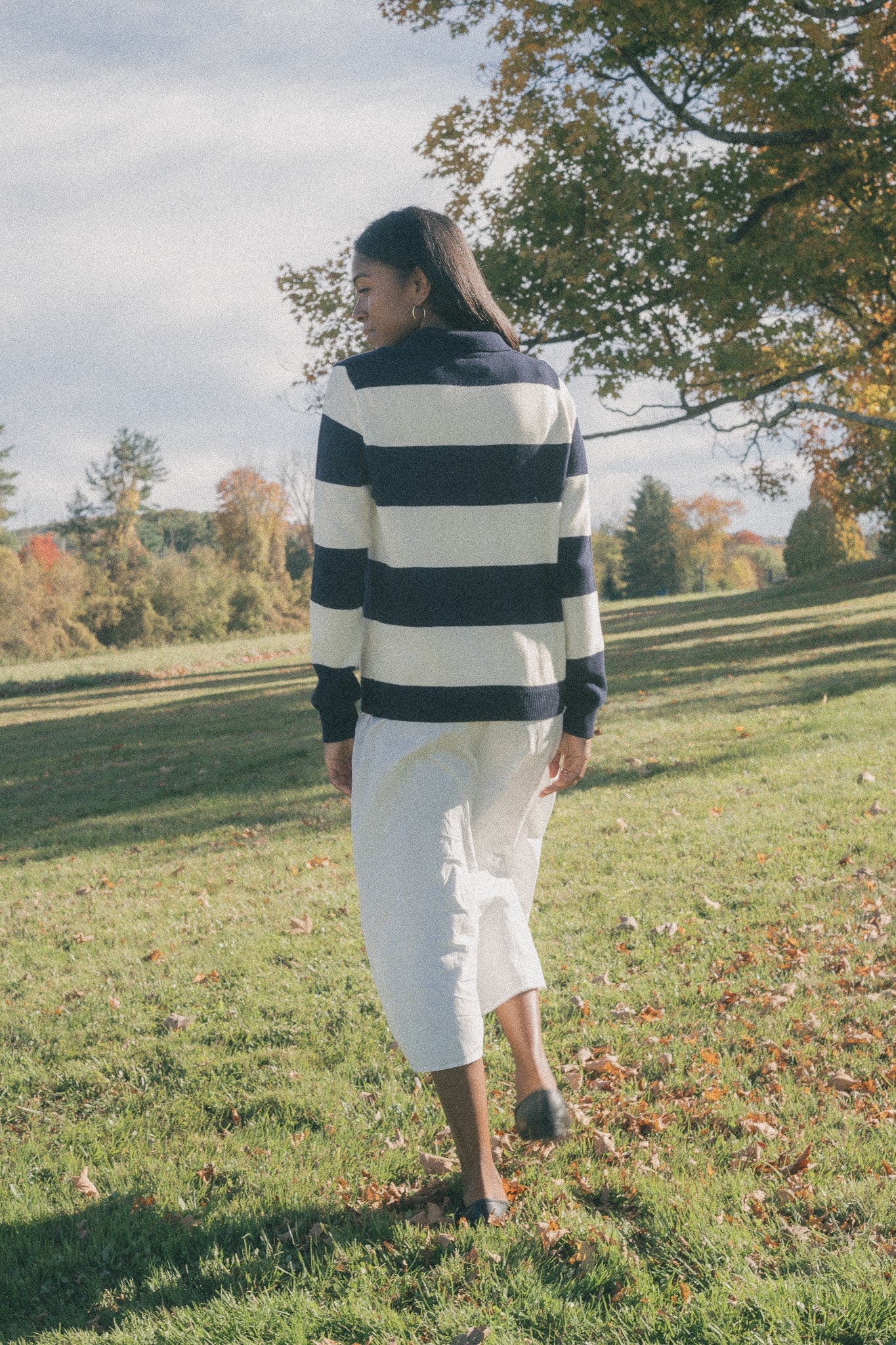 Navy and Ivory