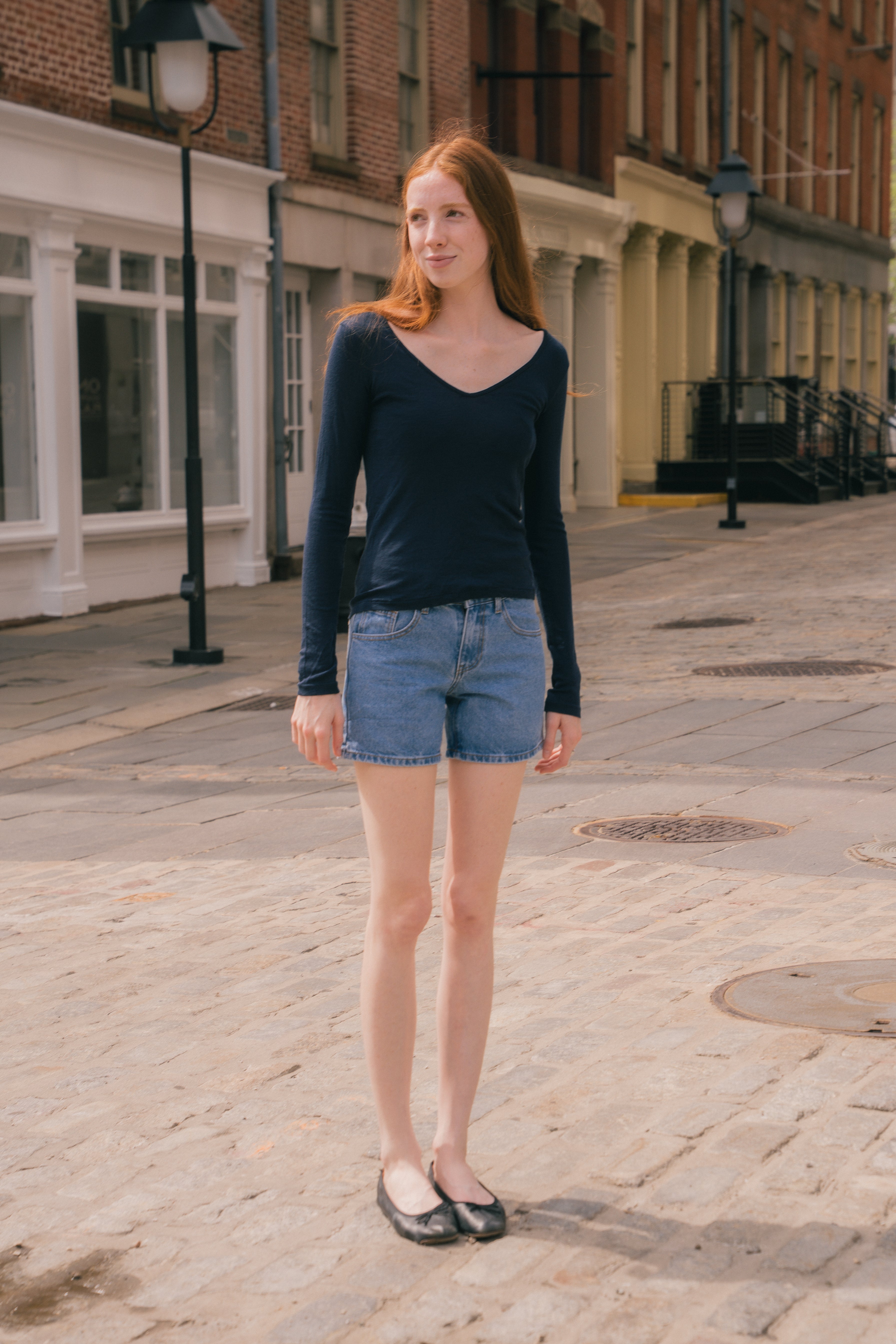 Harpswell Wool Top - Navy / M