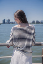 Navy And White Stripes