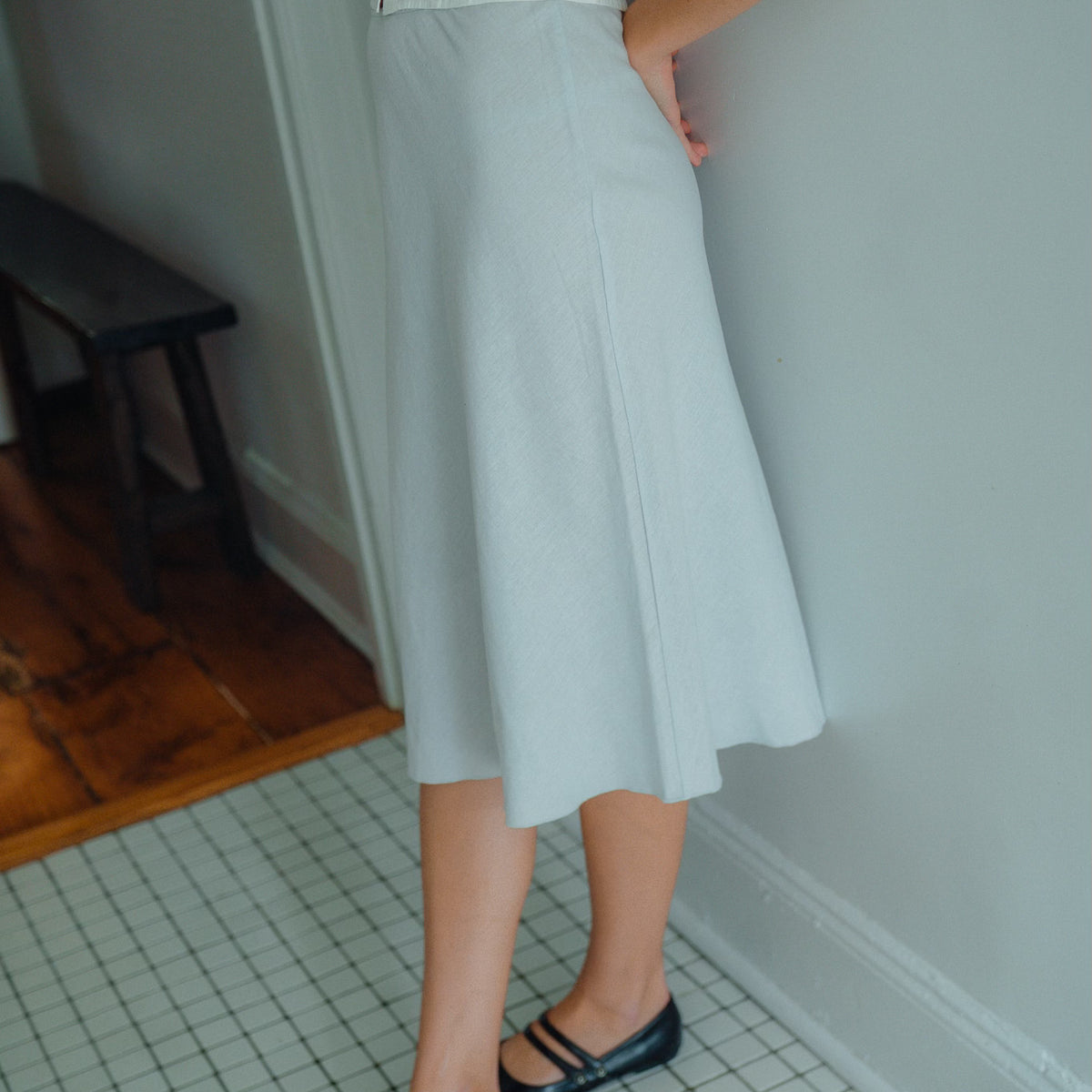 Devon Linen Blend Skirt – St. George USA