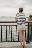 White And Navy Stripes