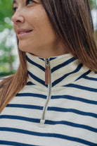 White And Navy Stripes