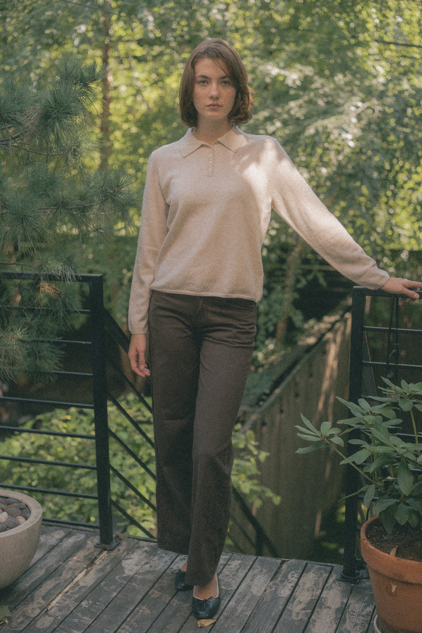 London Cashmere Sweater - Tan