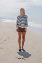 White And Navy Stripes