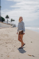 White And Navy Stripes
