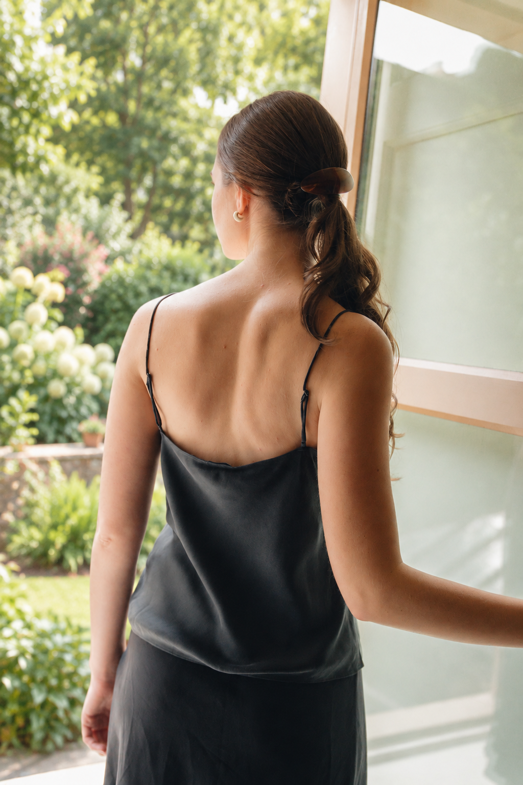 Tokyo Silk Blend Top - Black