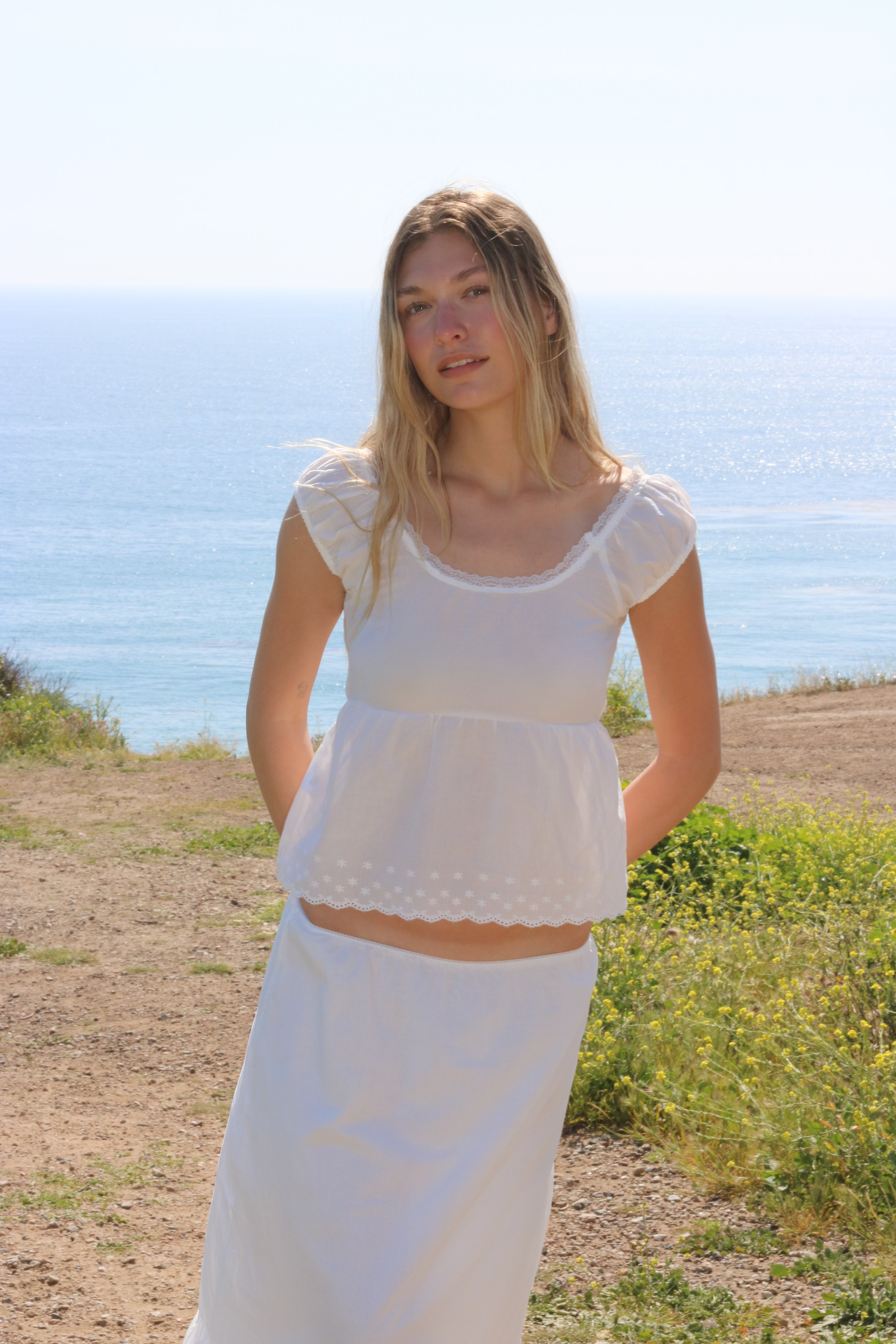 Lisbon Top - White