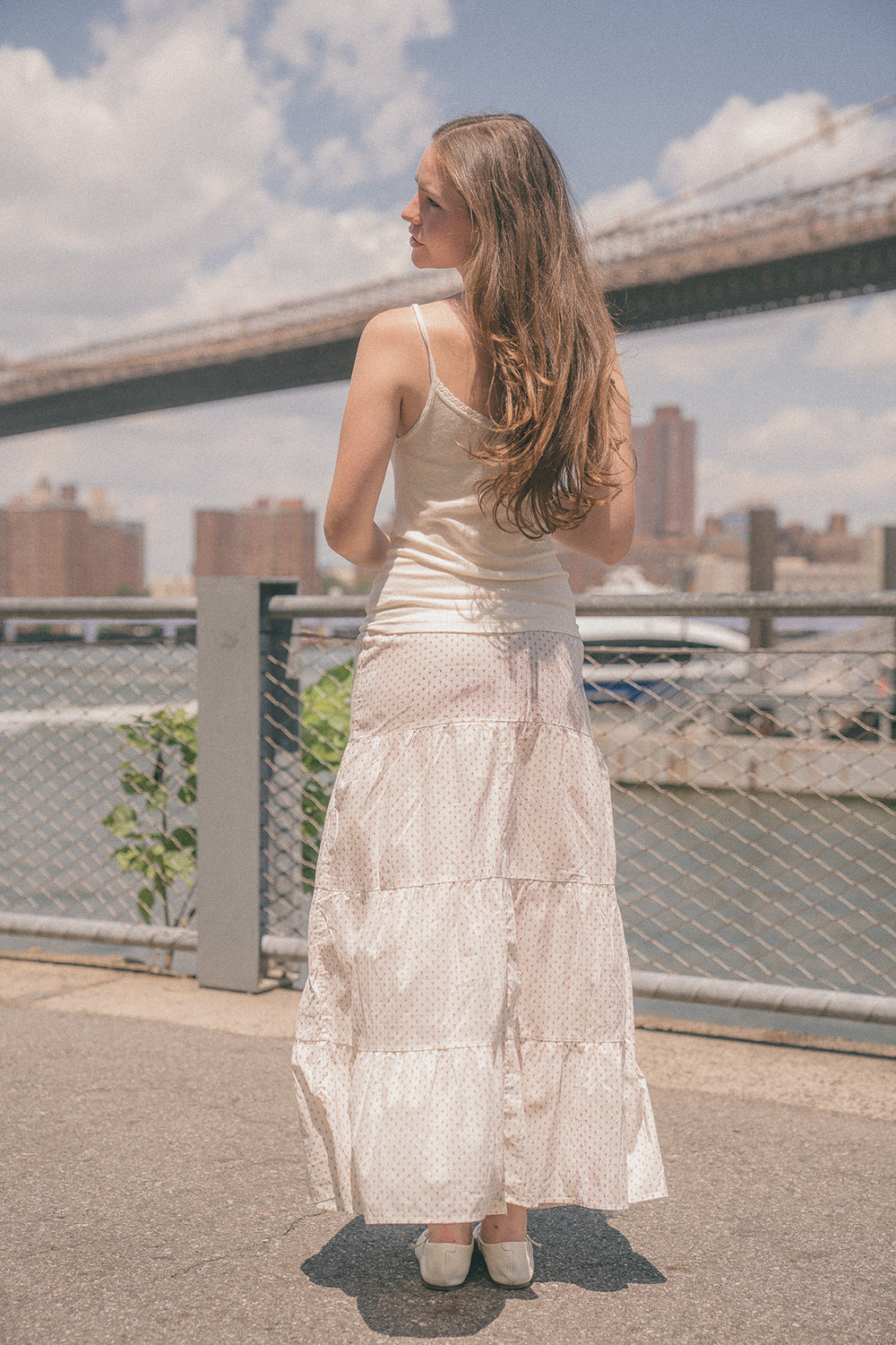 Portland Floral Skirt - Cream